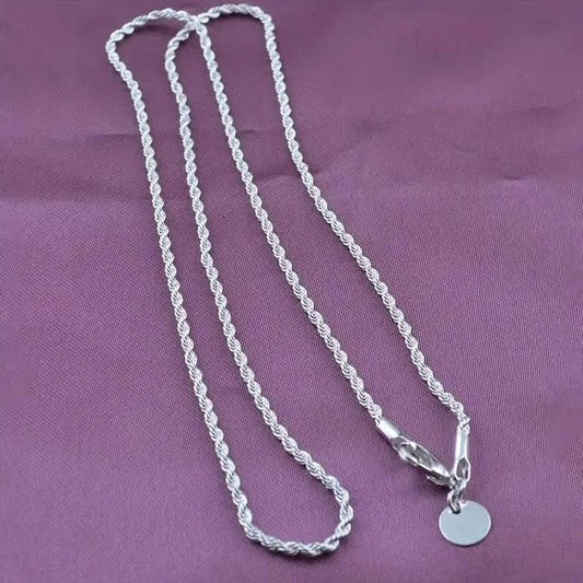Twist Rope Chain Necklace Women's Jewelry Accessory